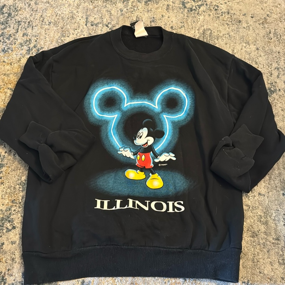 Vintage Illinois Mickey Mouse Crewneck